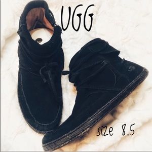 UGG black ankle boots